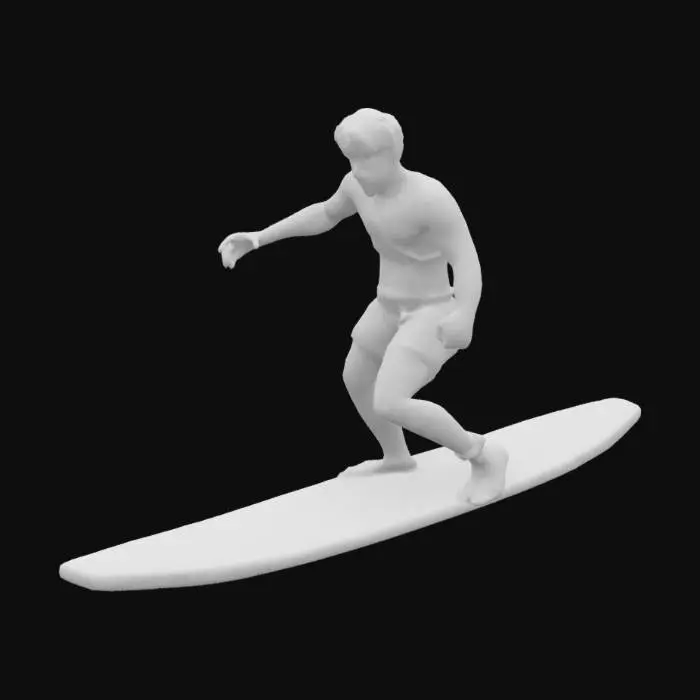 3D model for Surfer man , #arch#