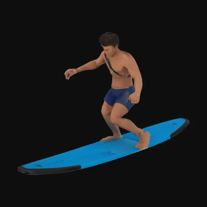3D model for Surfer man , #arch#