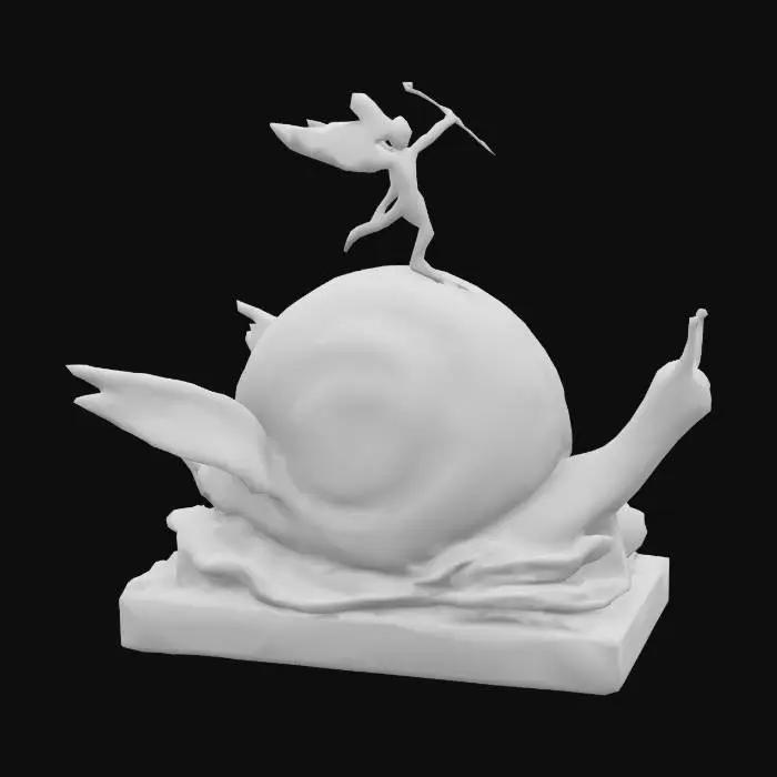 3D model for Snail and the Angel