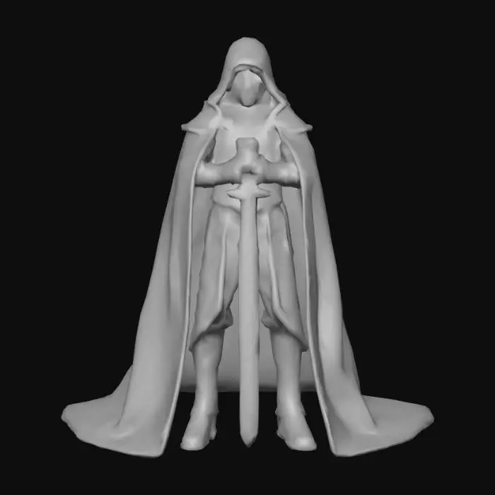3D model for realistic. highly detailed 3d character to represent the inquisitor in the story Pit and the Pendulum., #villain#
