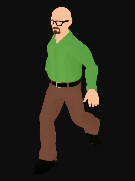 3D model for Low-Poly Gentleman in T-Pose