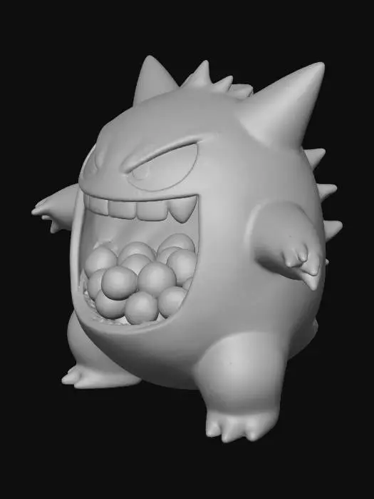 3D model for Gengar Gumball Machine