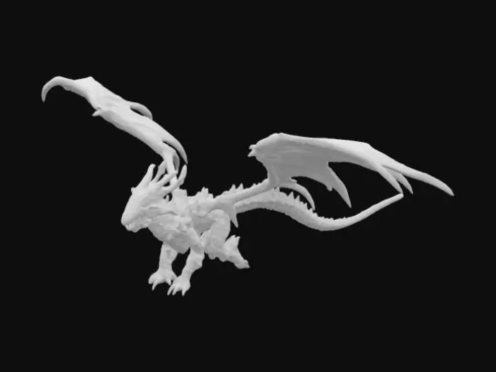 3D model for Frozen Wyrm Aflame