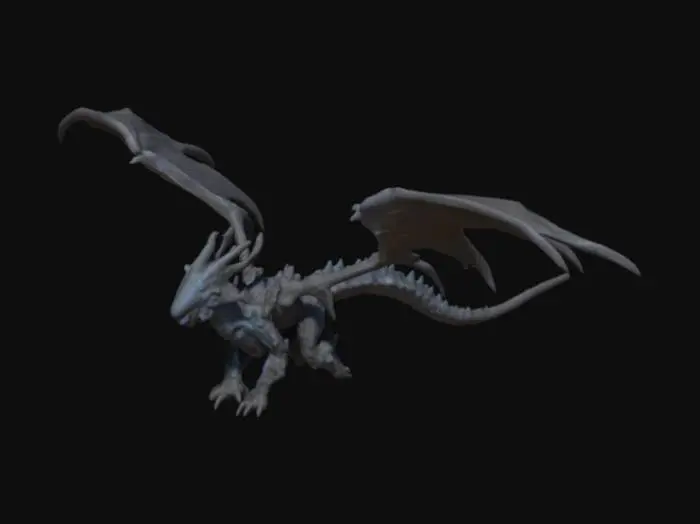 3D model for Frozen Wyrm Aflame