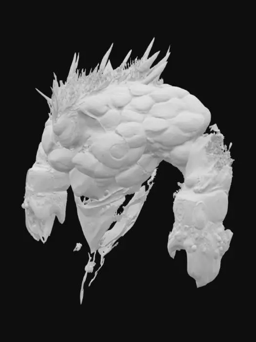 3D model for Glacial Golem