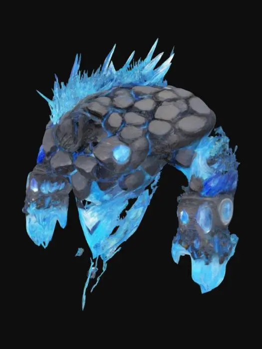 3D model for Glacial Golem