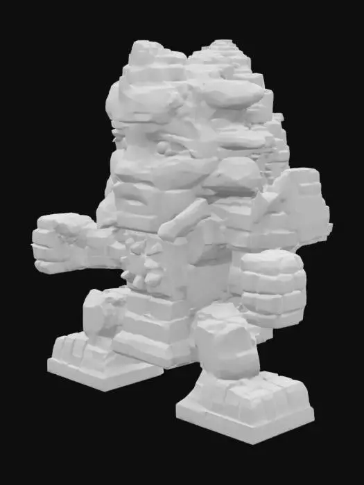 3D model for terraria golem