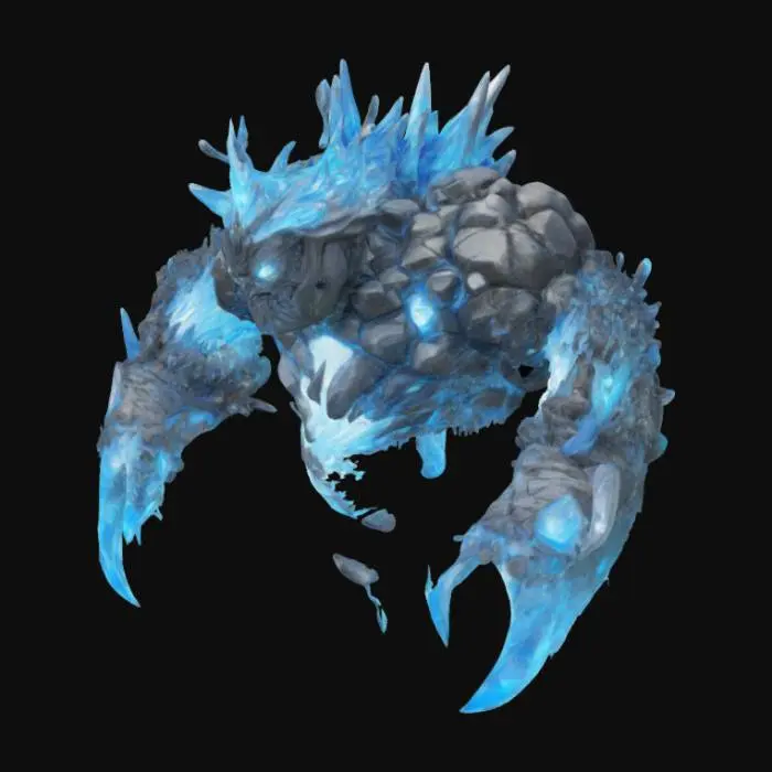 3D model for Glacial Golem