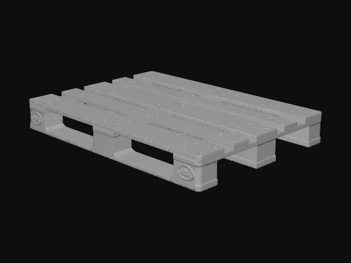 3D model for EURO  Pallet