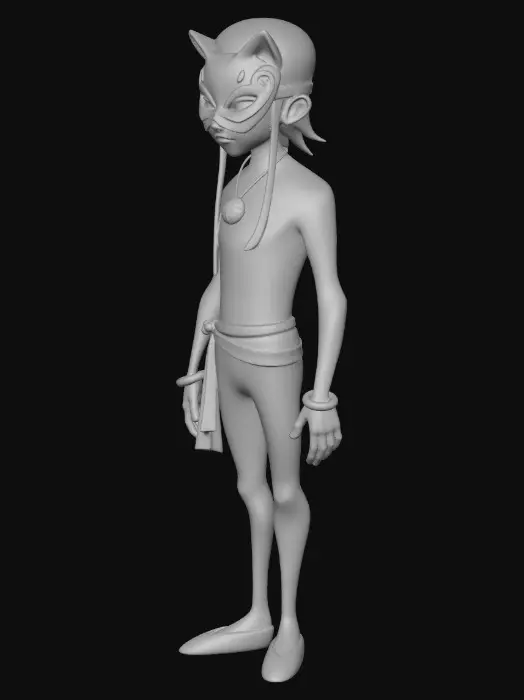 3D model for Lucky Girl (Gwen)