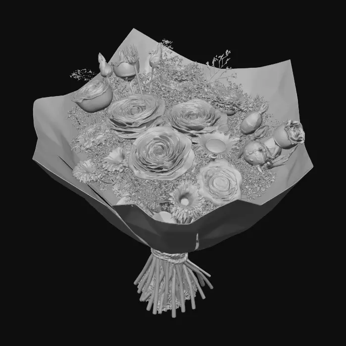 3D model for Floral Serenity
