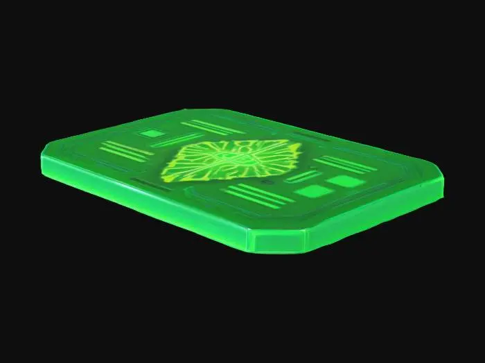 3D model for Sci-Fi Style, Level 1, Green Key Card