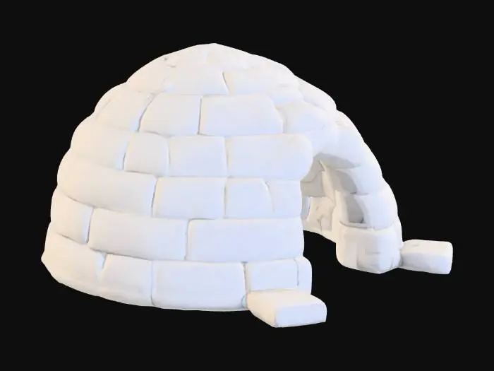 3D model for Arctic igloo