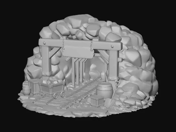 3D model for Old Mine Entrance
