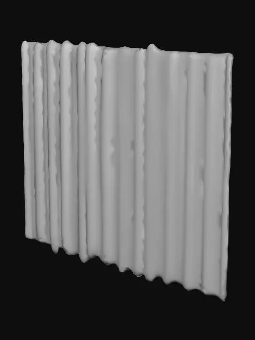 3D model for rustic metal fence, with spray paint saying welcome to hell, post apocalyptic style