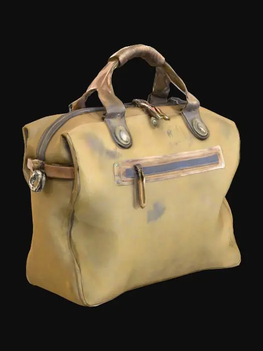 3D model for post apocalyptic canvass bag