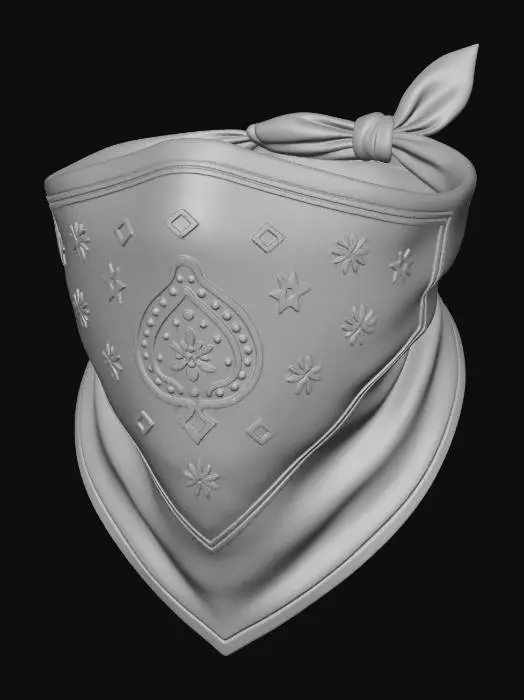 3D model for Red Bandana Heart