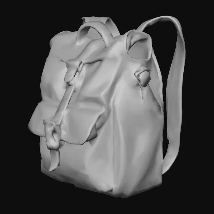 3D model for post apocalyptic canvass bag