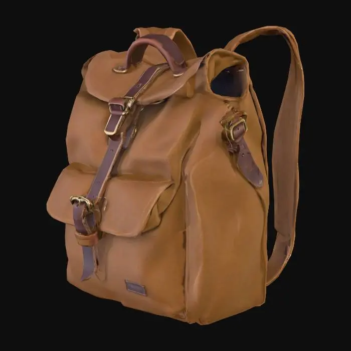 3D model for post apocalyptic canvass bag