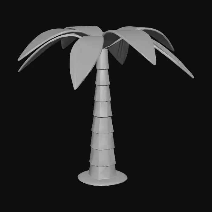 3D model for Polygon Palm Island
