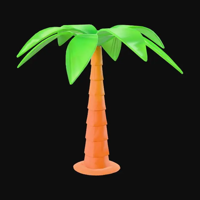 3D model for Polygon Palm Island