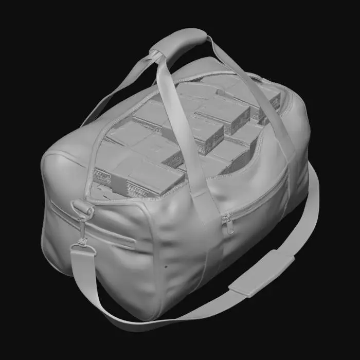 3D model for bag of cash
