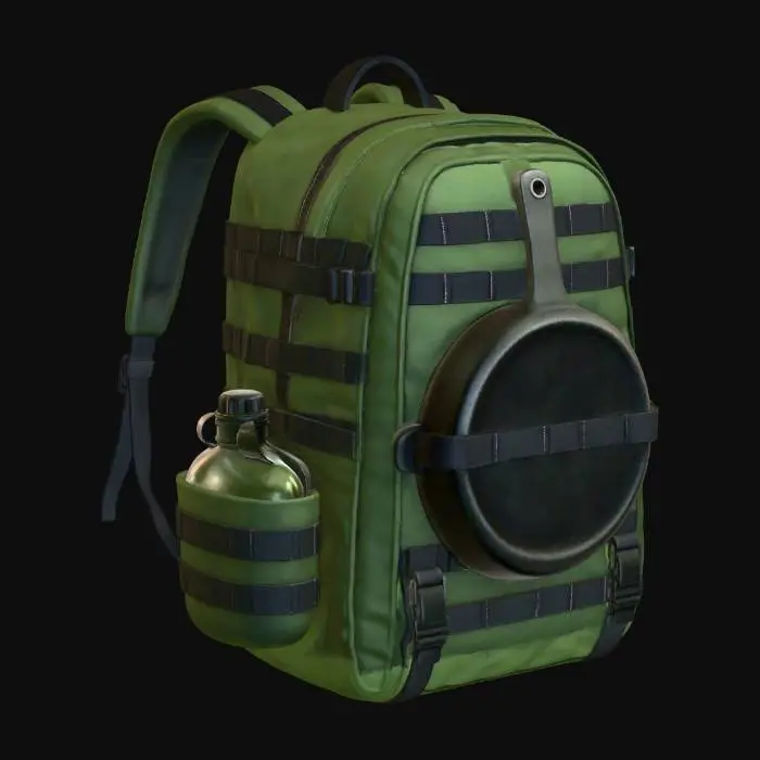 3D model for Disk Shield Tactical Backpack