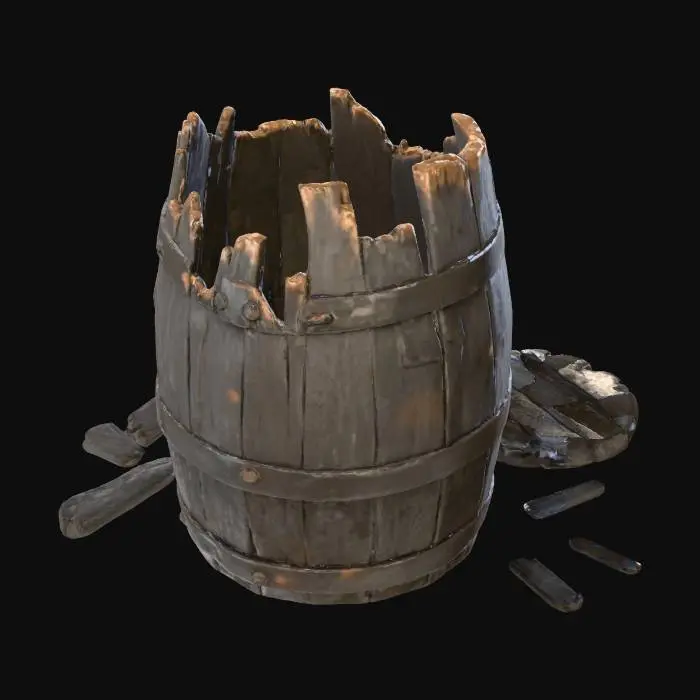 3D model for Charred Barrel