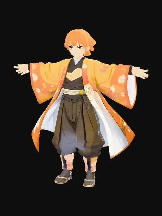 3D model for Swordsman of Lightning