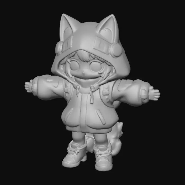 3D model for Kitty Hoodie Adventure