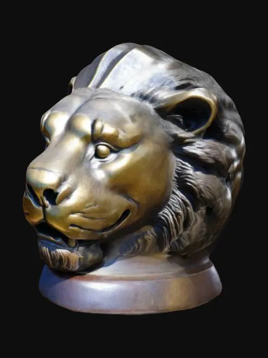 3D model for Lion head pommel
