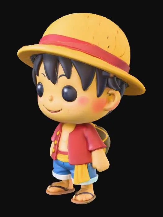 3D model for Luffy