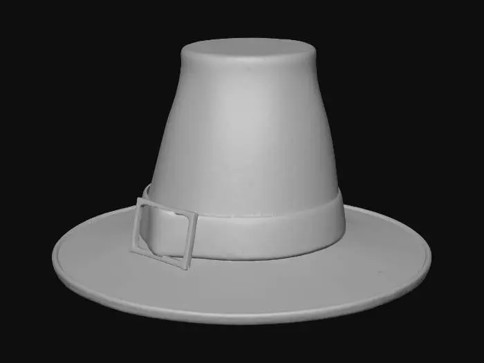 3D model for Pilgrim Hat, #Thanksgiving#