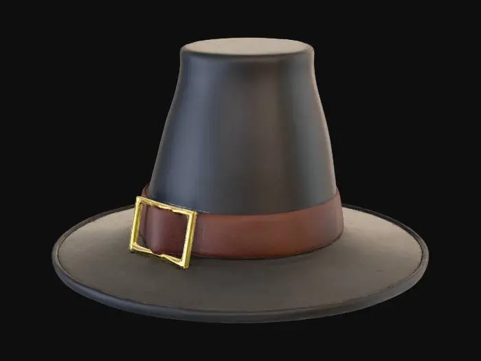 3D model for Pilgrim Hat, #Thanksgiving#