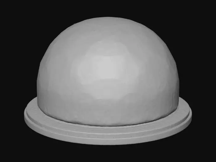 3D model for transparent dome with holographic miniature city, floating particles, #Christmas2025#