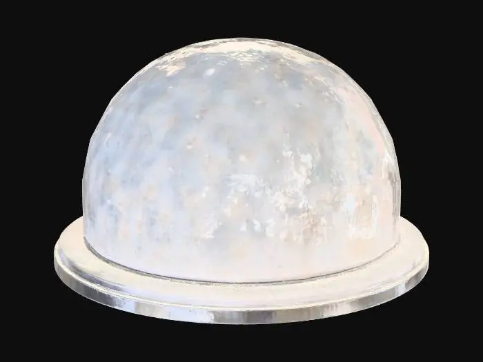 3D model for transparent dome with holographic miniature city, floating particles, #Christmas2025#