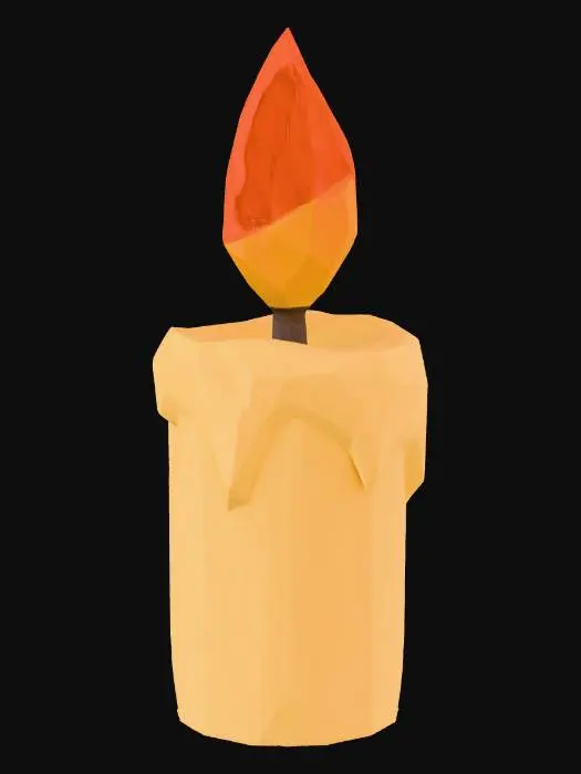 3D model for Geometric Candle Glow, #Thanksgiving#