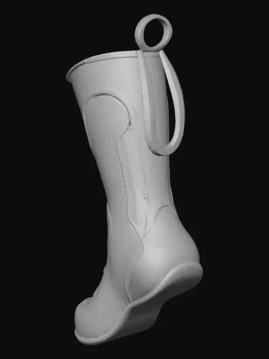 3D model for hard-shell stocking design with tech vents and glowing trim, #Christmas2025#