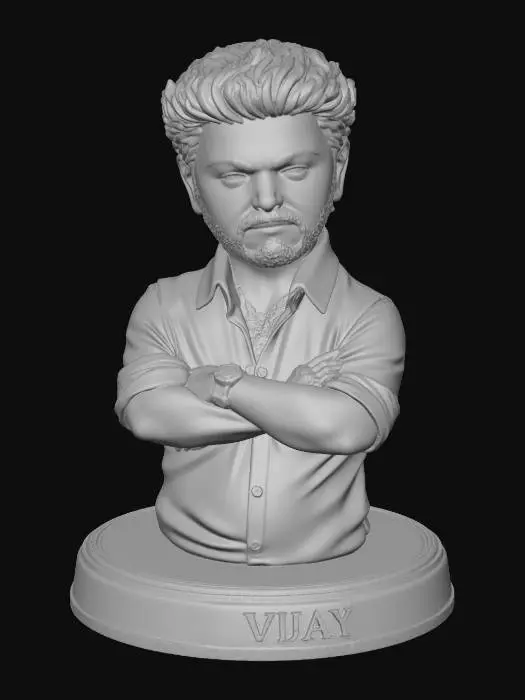 3D model for Bust in Grey Shirt