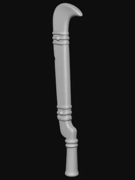 3D model for The Dark Hooked Dagger