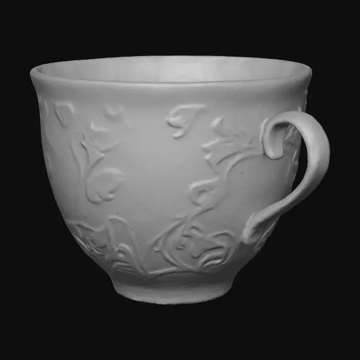 3D model for A small tea cup with highly detailed texture and details