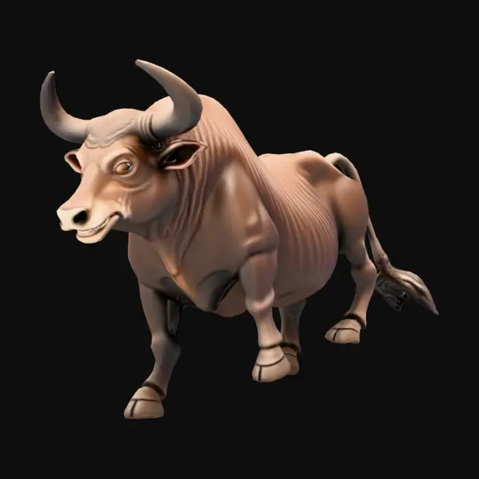 3D model for A indian native breed bull  which is ready for the bull-taming sport.