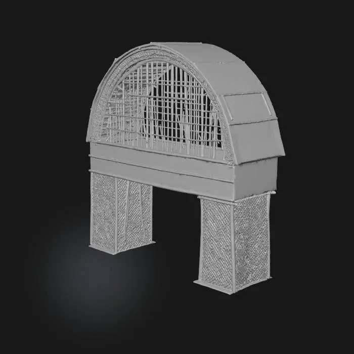 3D model for Bamboo Archway , #Thanksgiving#