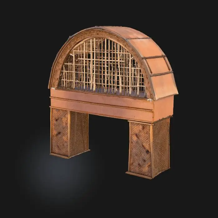 3D model for Bamboo Archway , #Thanksgiving#