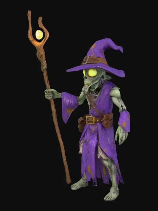 3D model for Zombie Wizard