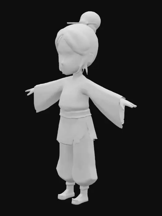 3D model for Young Martial Artist