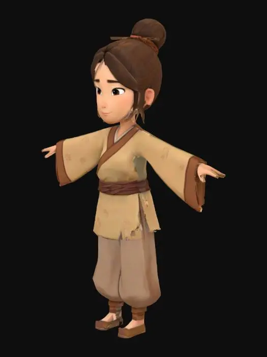 3D model for Young Martial Artist