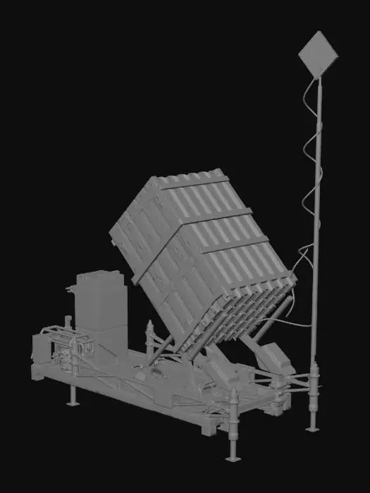 3D model for Iron dome air defence system
