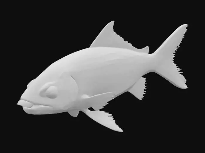 3D model for Object: Side-swimming glowing fish
Material: Glowing lure, scale body
Shape/Form: Angled head, flowing fins
Color Scheme: Blue, cyan, gold glow
Texture Details: Luminescent lure tip
Style: Stylized
Environment: Ambient fish NPC
#ocean#