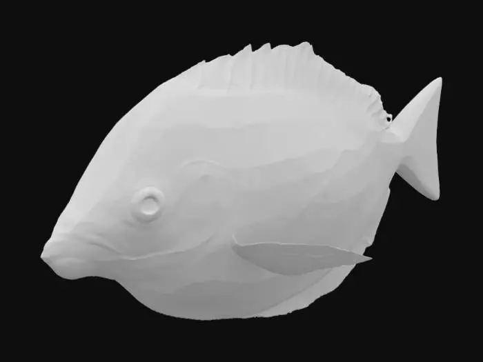 3D model for Object: Side-swimming glowing fish
Material: Glowing lure, scale body
Shape/Form: Angled head, flowing fins
Color Scheme: Blue, cyan, gold glow
Texture Details: Luminescent lure tip
Style: Stylized
Environment: Ambient fish NPC
#ocean#